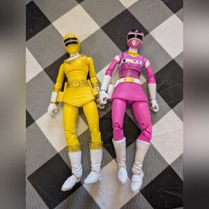 Yellow and Pink Power Rangers